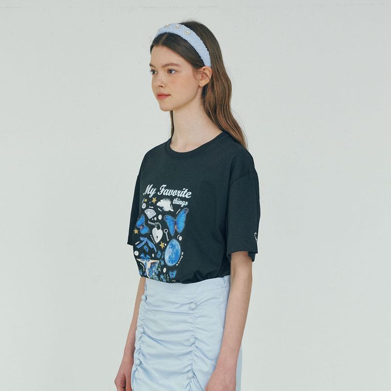 My Favorite Things T-shirt - BLACK