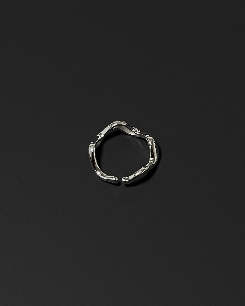 silver wave ring (925silver)