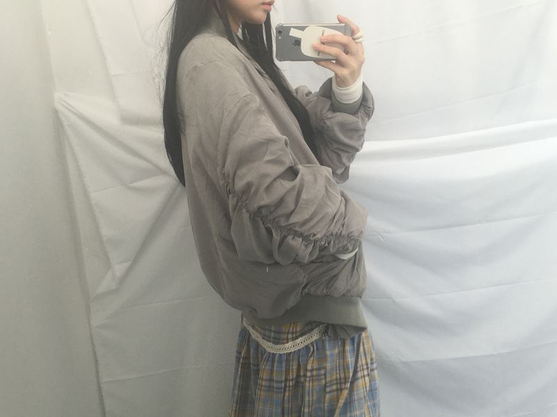 Texture Shirring Jumper