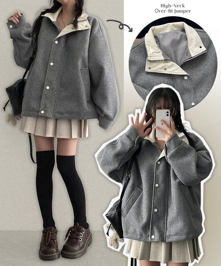Riden High-Neck Oversized Fit Jumper