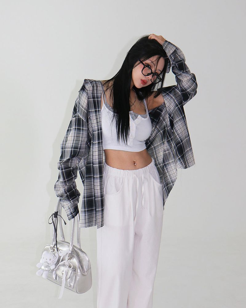 Delight-J（ディライトジェイ）の「[UNISEX] Checkered Vintage Cutting Shirt（Tops）」