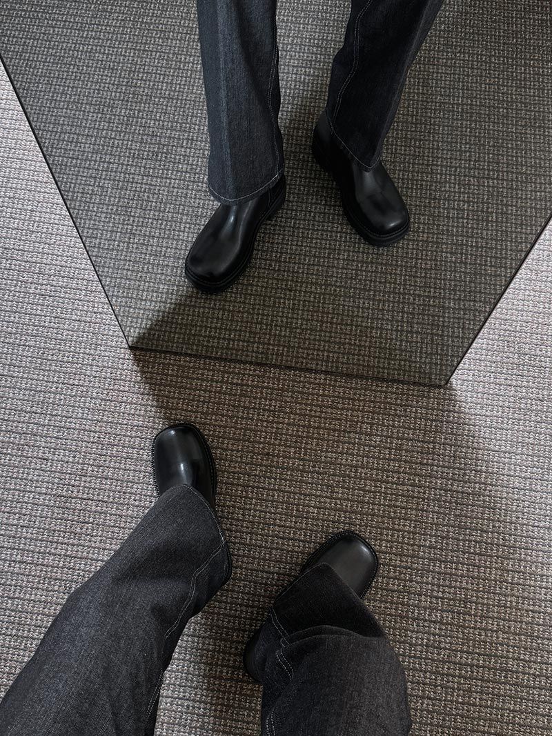 ASCLO Square Toe Ankle Boots