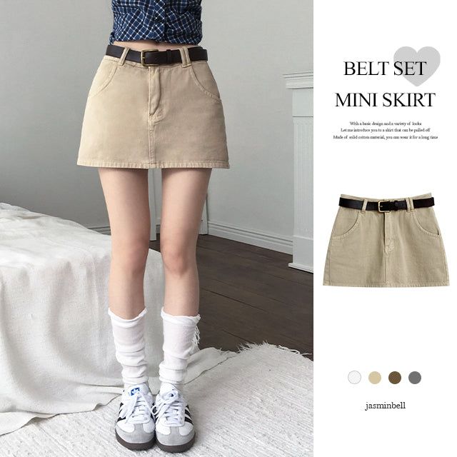 Tony Belt Mini Skirt