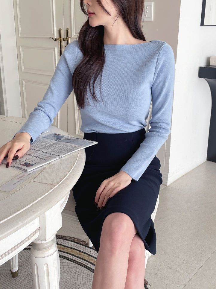 Teru Slit H-Line Skirt