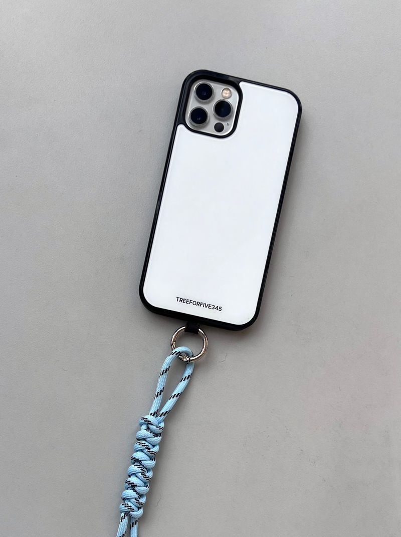 [SIMPLE] WHITE Glass Bumper Case / TREEFORFIVE345