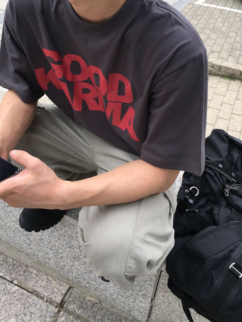 Barz Cut Curved Wide Pants 4C
