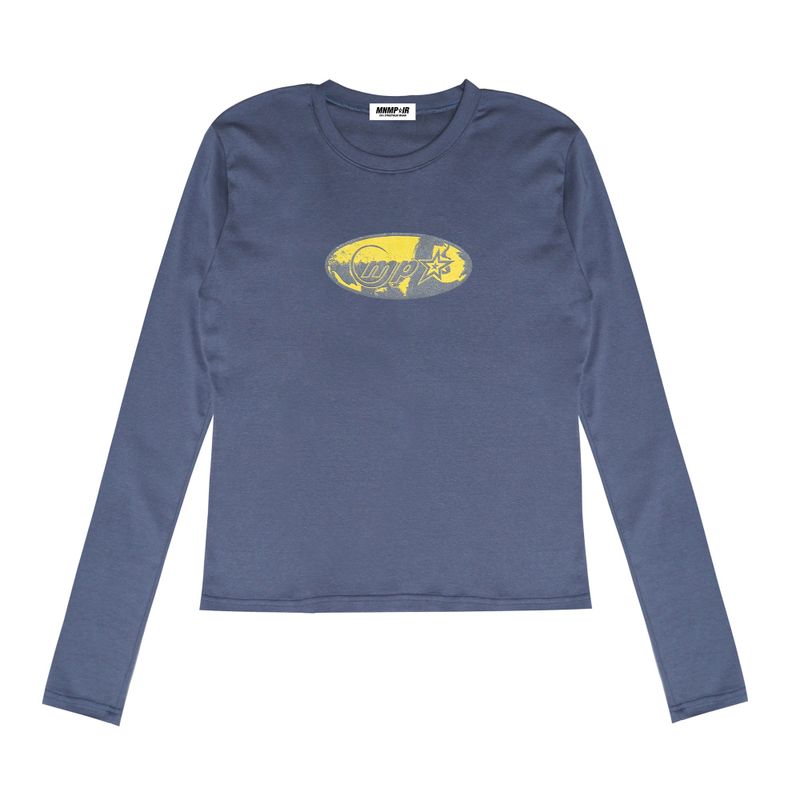 MNMPAIR（ミニマルペア）の「SADE LONGSLEEVE T-SHIRTS BLUE（Tops）」