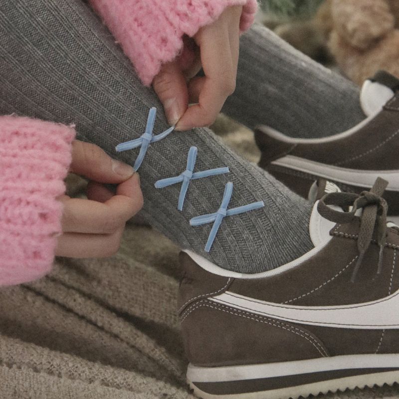 wool ribbon socks (2colors)