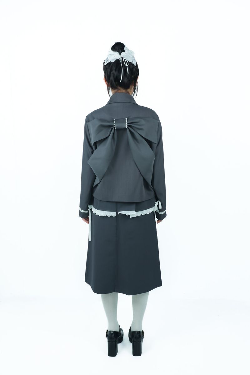 bigribbon jacket(gray)
