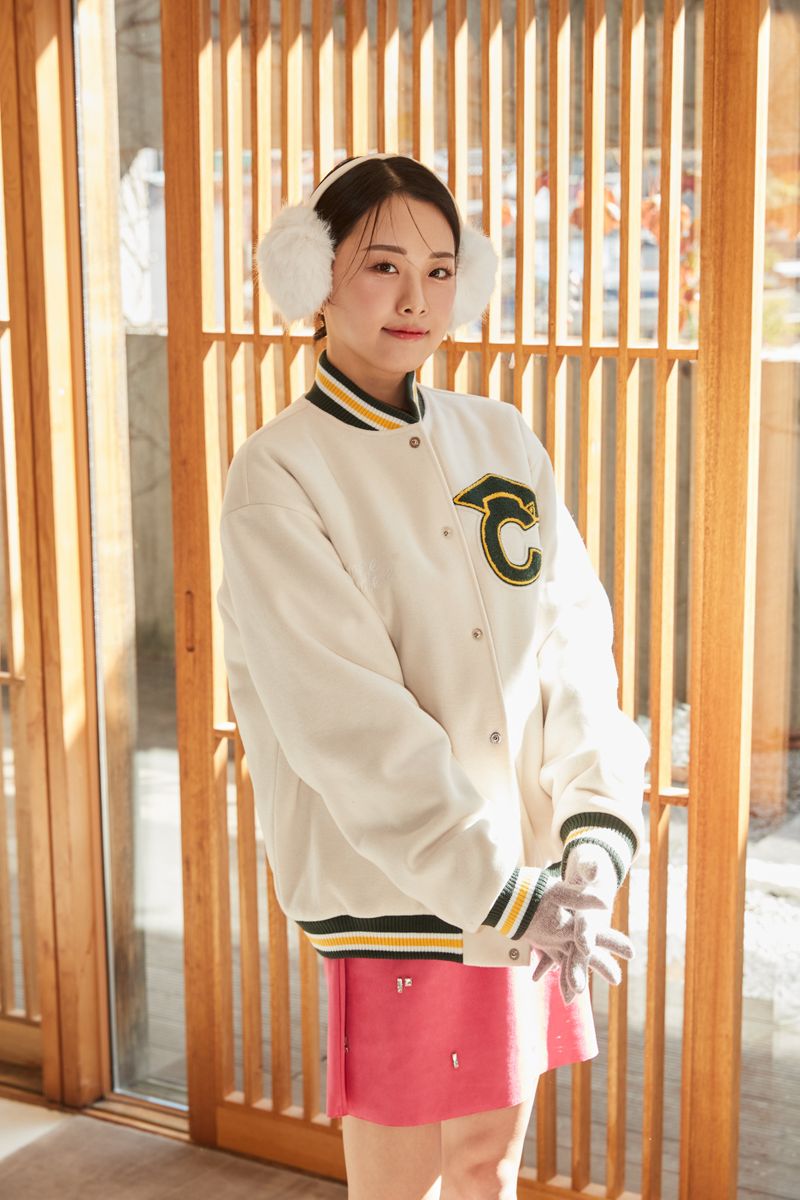 All Ivory graduation cap patch Unisex Varsity Jacket