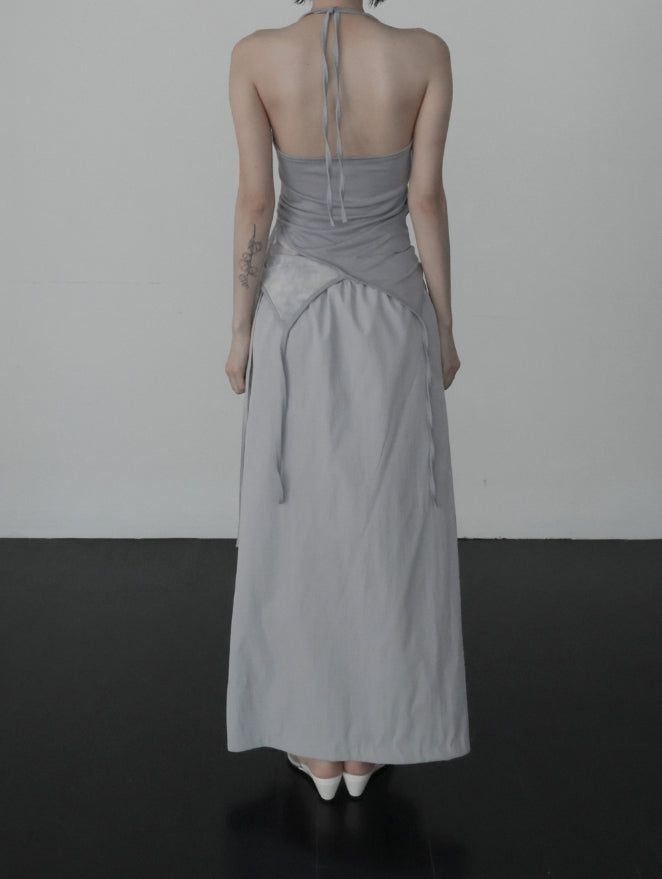 Elmic Printed Halter Sleeveless Top