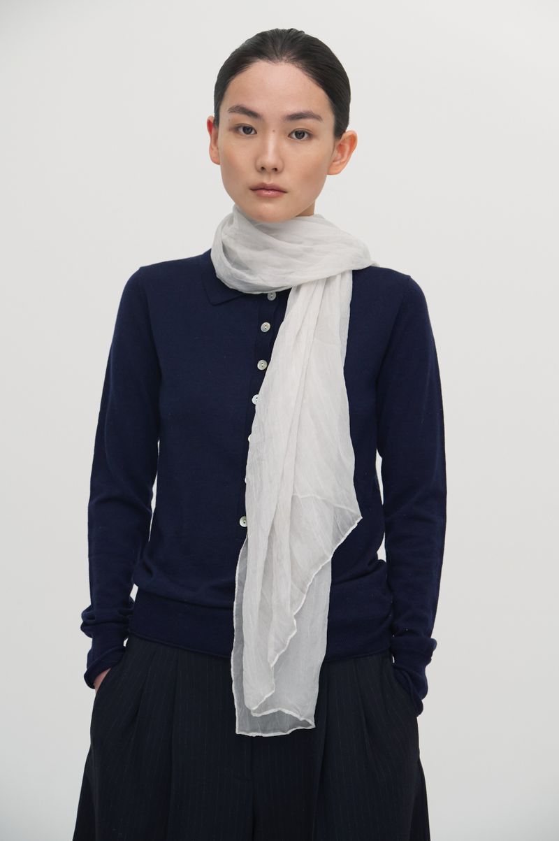 Pleats loom light scarf_5colors