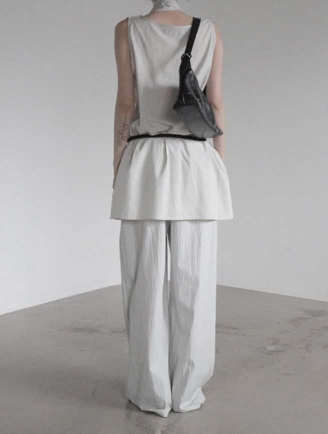 Airy Soft Scarf Sleeveless One Piece