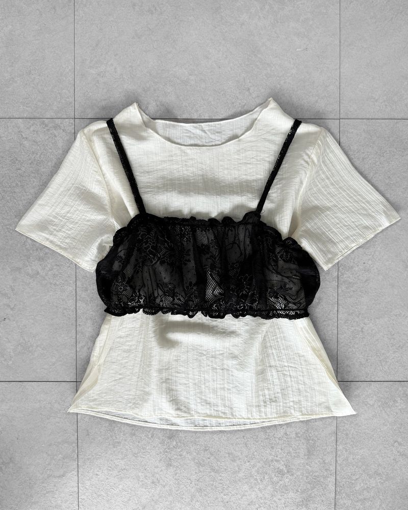 (SET) DEAR LACE BUSTIER BLOUSE