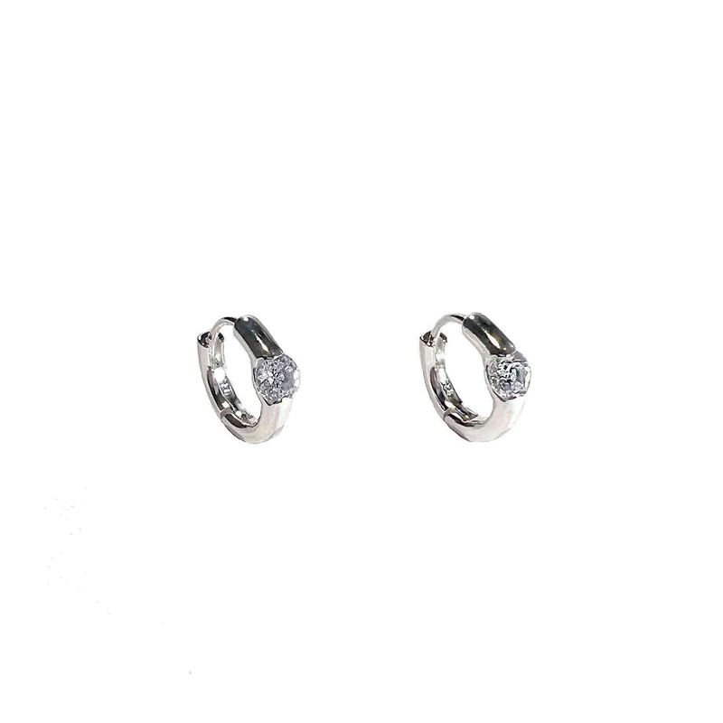 クラシックハギーフープピアス (SILVER)