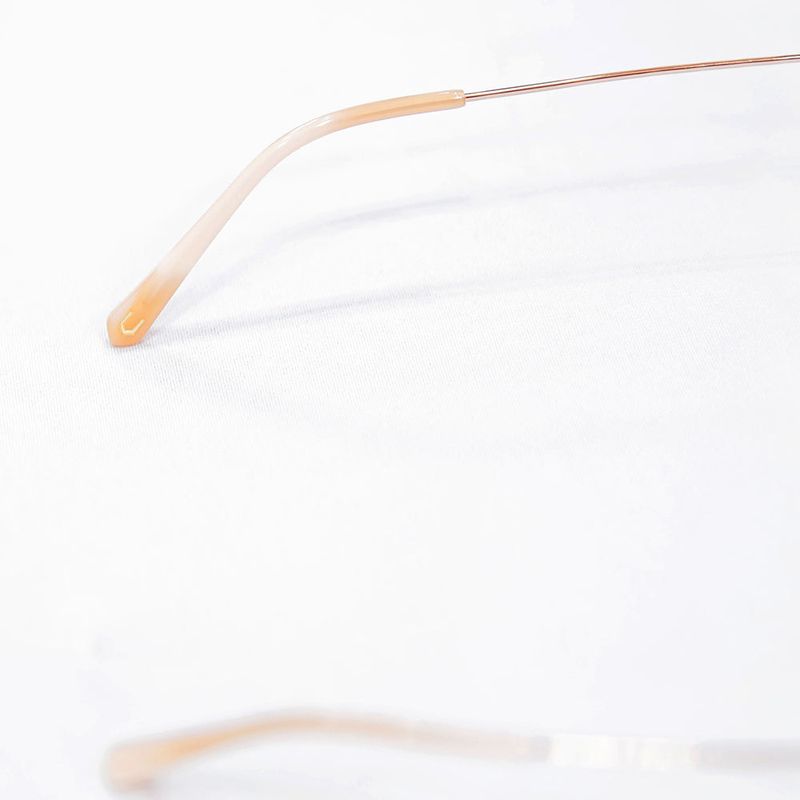 Knouun Round titanium glasses CODE. 103. D Sizzy Rose Gold 
