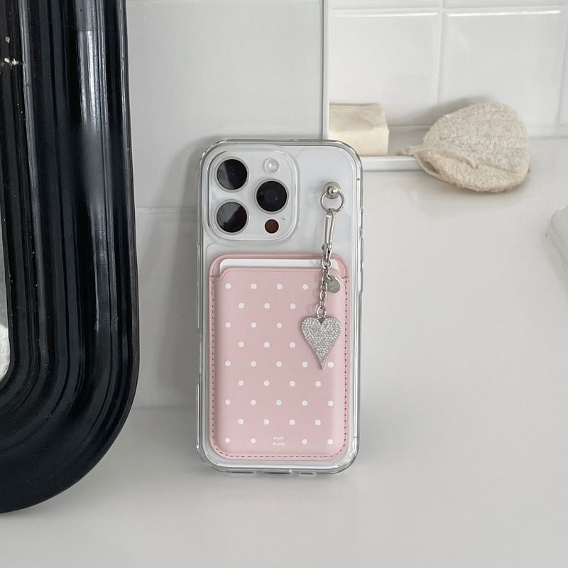 dust dusty(ダストダスティ)の「Pink Dot MagSafe card wallet+MagSafe case(Smartphone Accessories)」