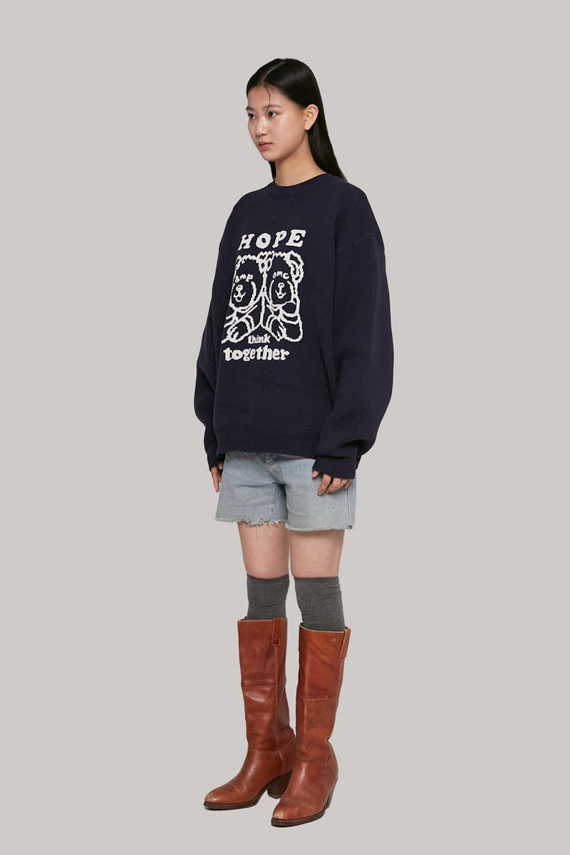 HTT Jacquard Knit_Navy