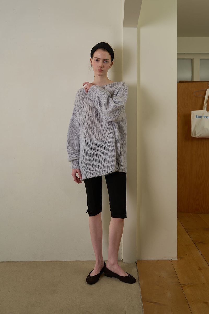 Soft loose knit_skyblue