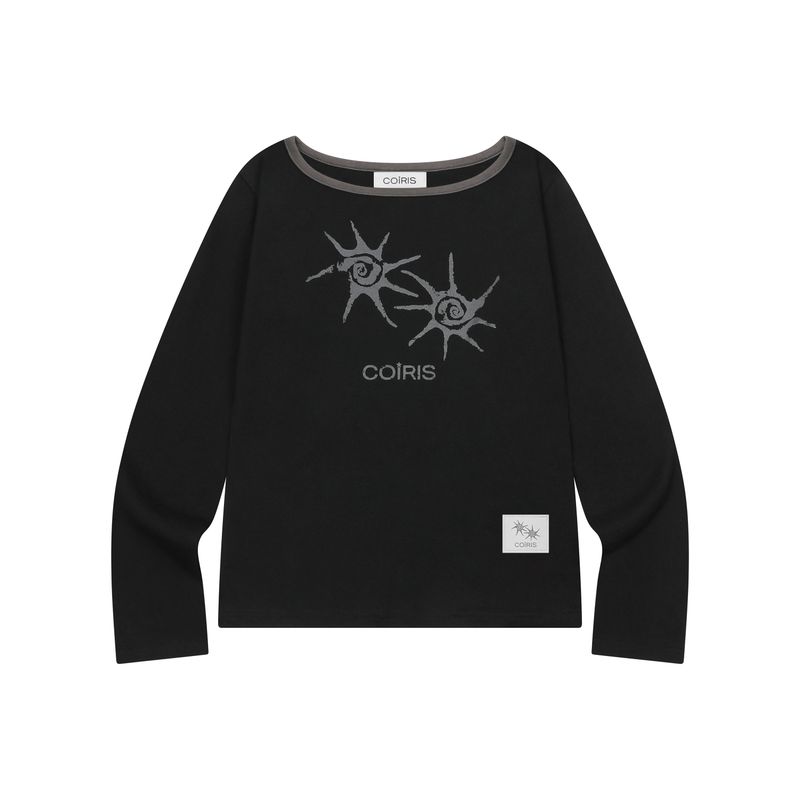 SOLUNA ONE SHOULDER LONG SLEEVE T (2COLOR)