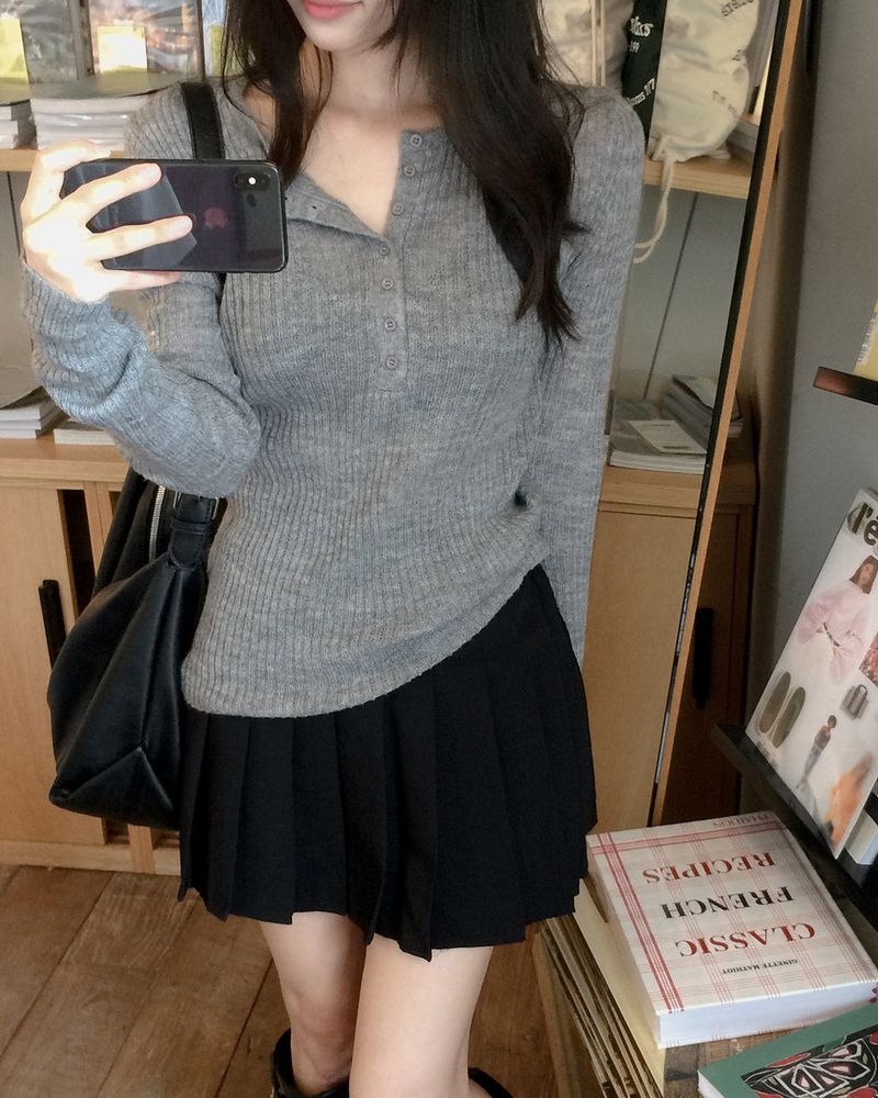 Mido pleated mini skirt
