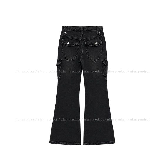 Zesty Cargo Bootcut Denim Pants