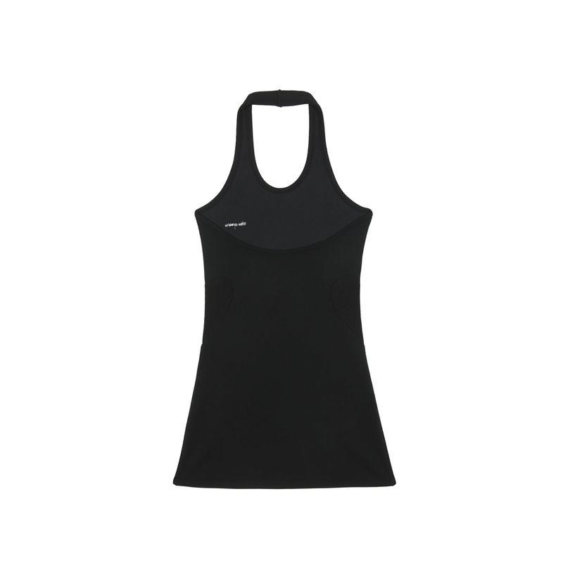 Layered heart halter dress 001