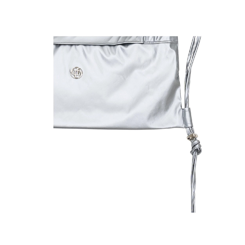 GLOSSY STRING BACK PACK_SILVER