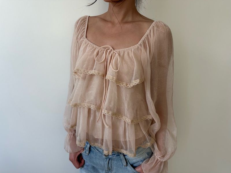 fairy ruffle blouse