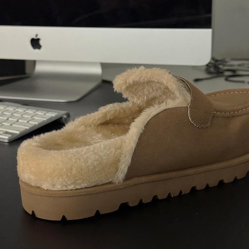 ASCLO Winter Suede Penny Mules