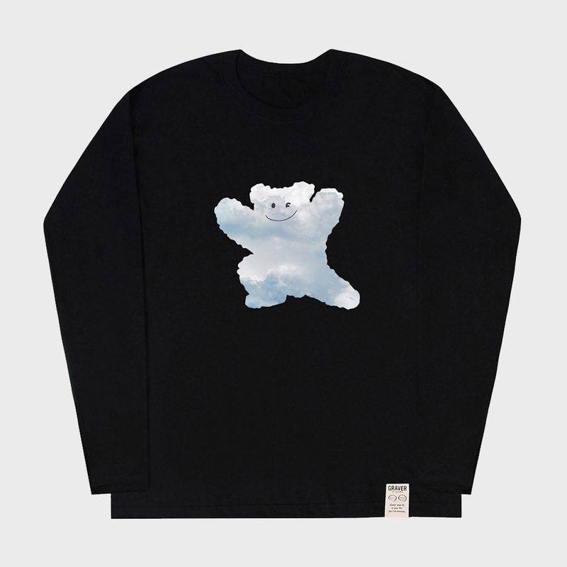 GRAVER（グレーバー）の「[UNISEX] Big Cloud Bear Smile Long Sleeve T-Shirt（Tops）」
