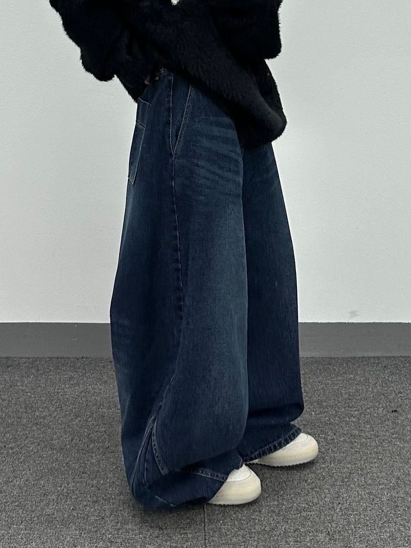 wacks balloon denim pants
