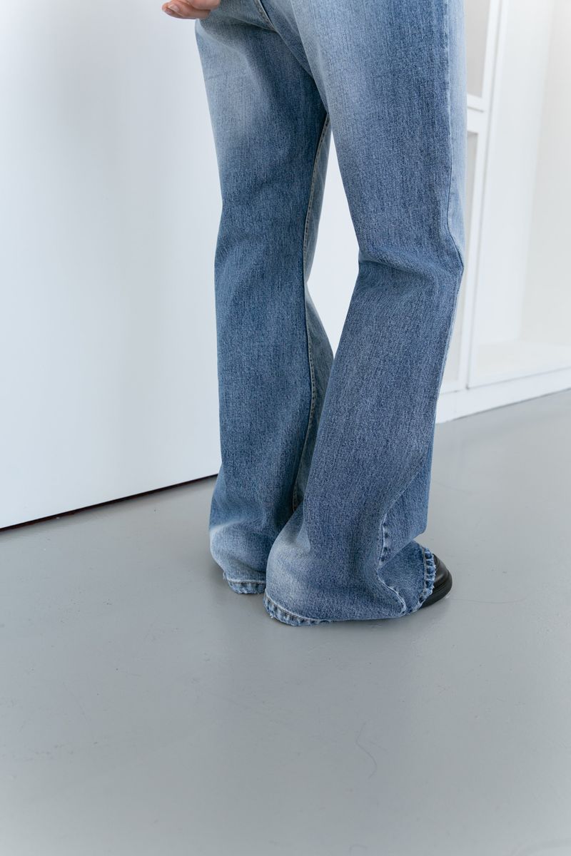 contour washing boots cut denim(S-L)