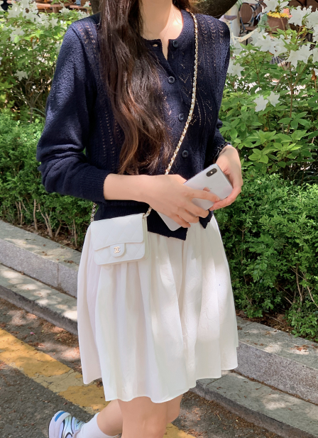 SHOPPERLAND（ショッパーランド）の「ヨーグルトフレアミニスカート (2color)（Skirts）」