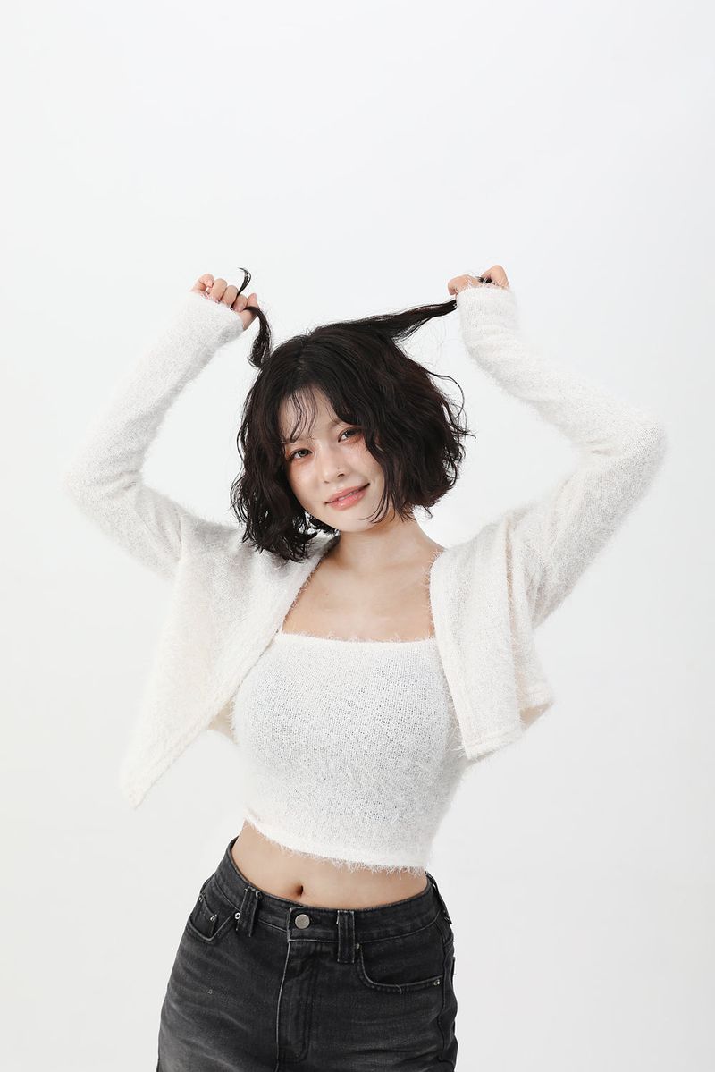 Pure Knit Cardigan Sleeveless SET