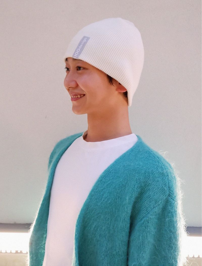 nought（ノウト）の「000 Logo Tag needlework Beanie / Ivory（Hats）」