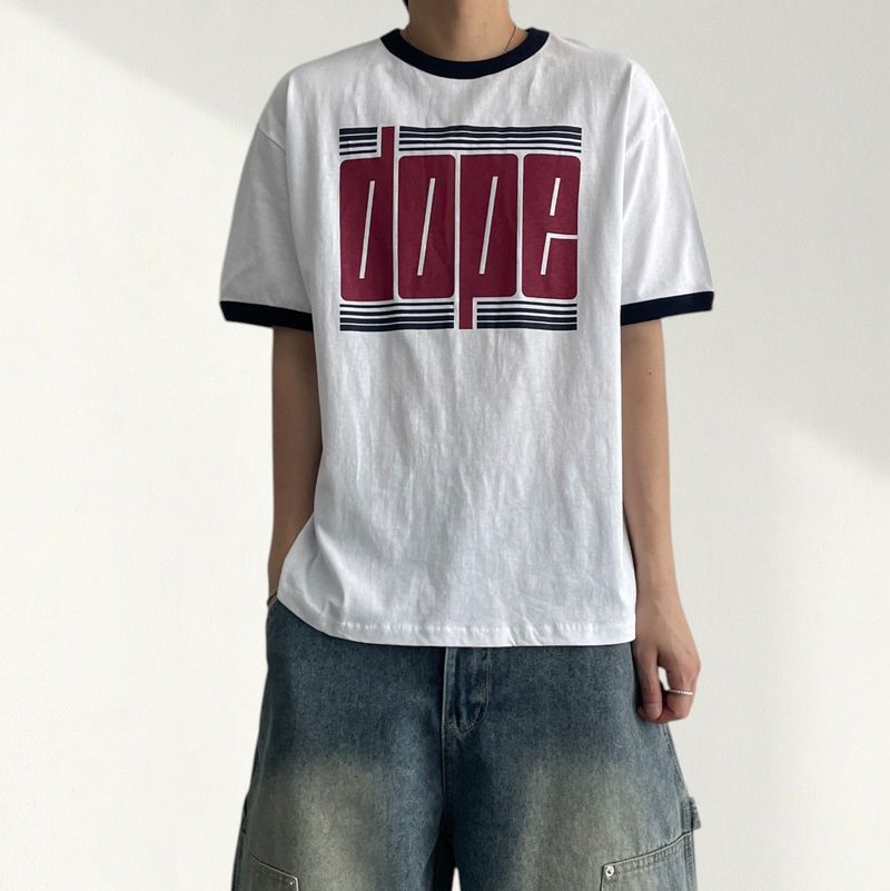 voarc（ボアク）の「Dope lettering color matching short sleeve T-shirt （Tops）」