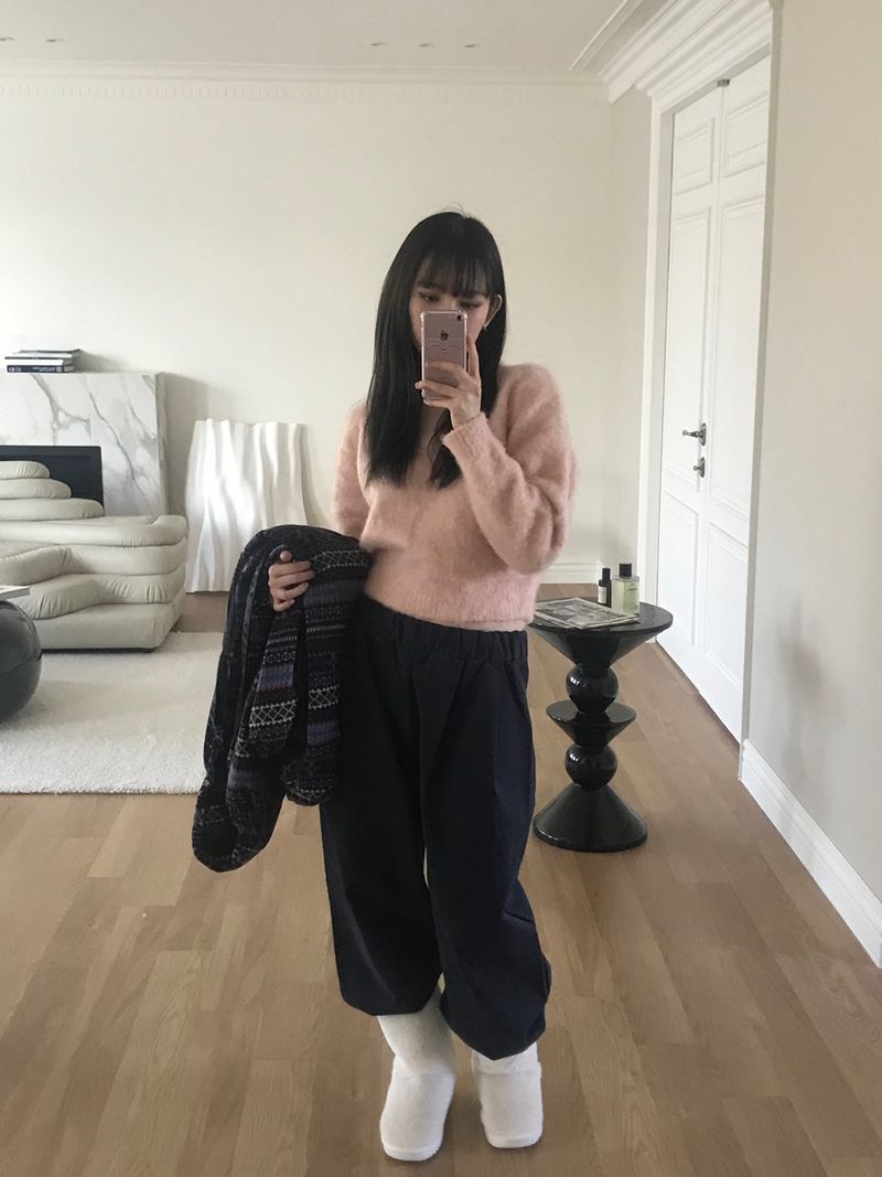 Davie alpaca knit