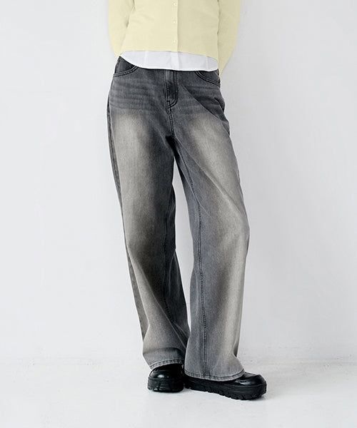 KIRSH（キルシー）の「KIRSH PLAIN SAND WASHING WIDE FIT DENIM PANTS [GRAY]（Pants）」