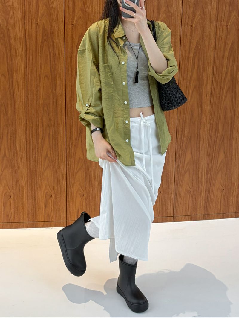 Low Nylon H-Line Skirt