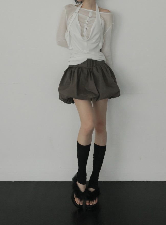 Leon See-through Snap Cardigan