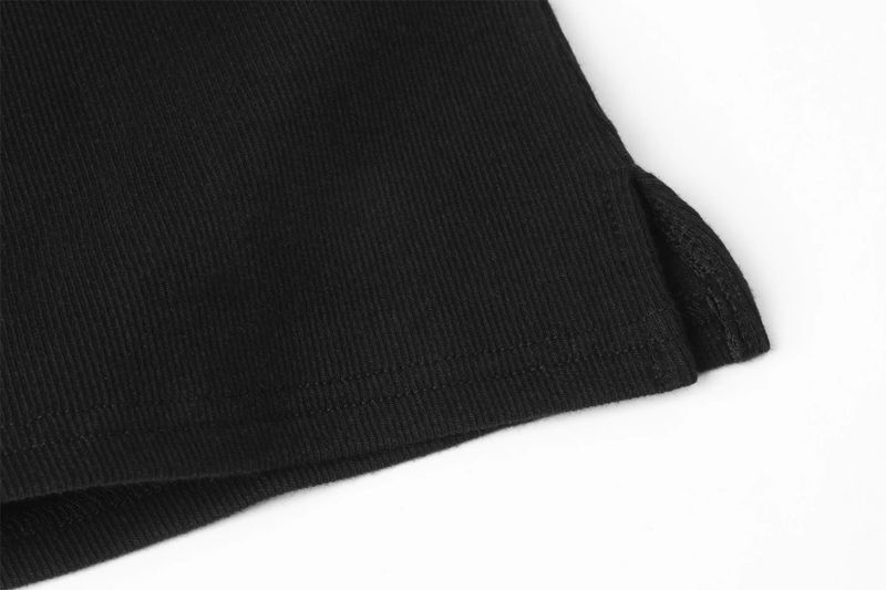 Basic rough tank top - black