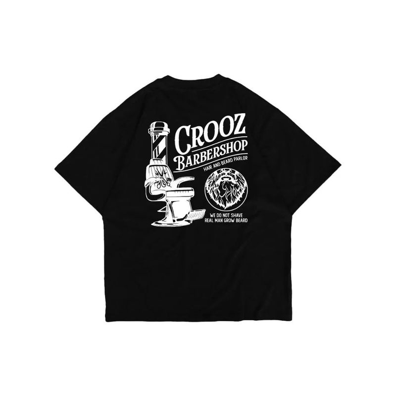 Crooz（クルーズ）の「BARBERSHOP BLACK | CROOZ Heavyweight Oversized T-shirt（Tops）」