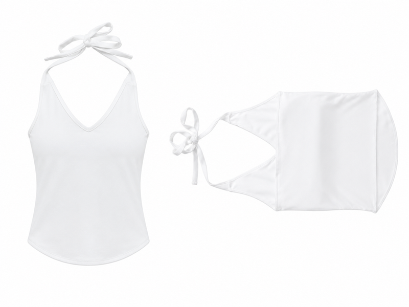 Sugar Built-in Bra Halter Top (6colors)
