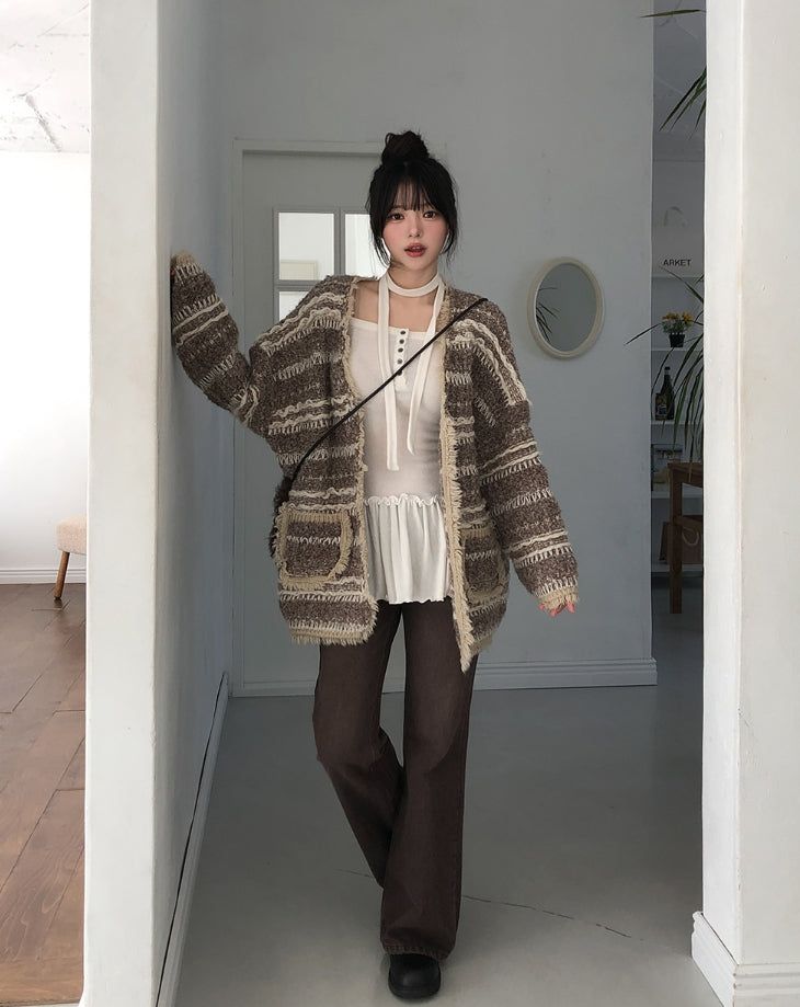 Vintage Low Semi Bootcut Denim Pants