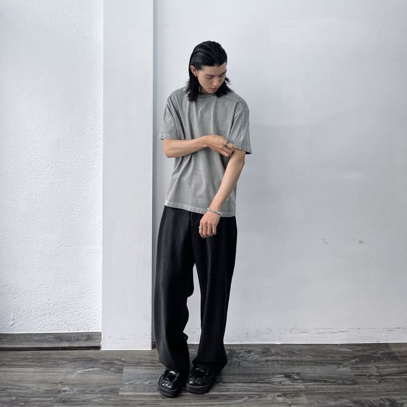 Shadow Texture Wide Trousers