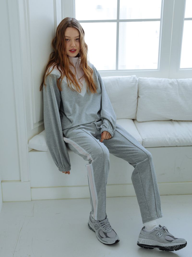 CLUT STUDIO（クラットスタジオ）の「0 3 soft shining track pants - GREY（Pants）」