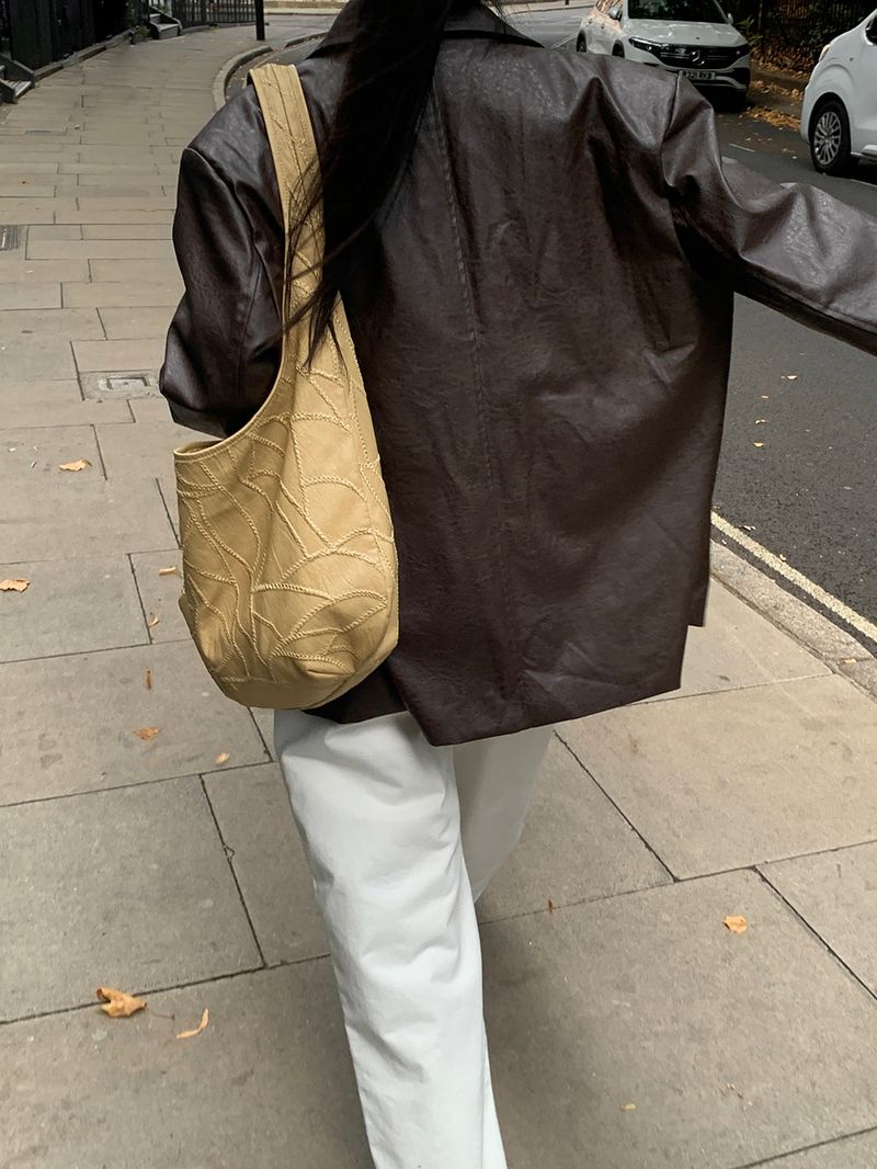 [MADE] Blending leather jacket