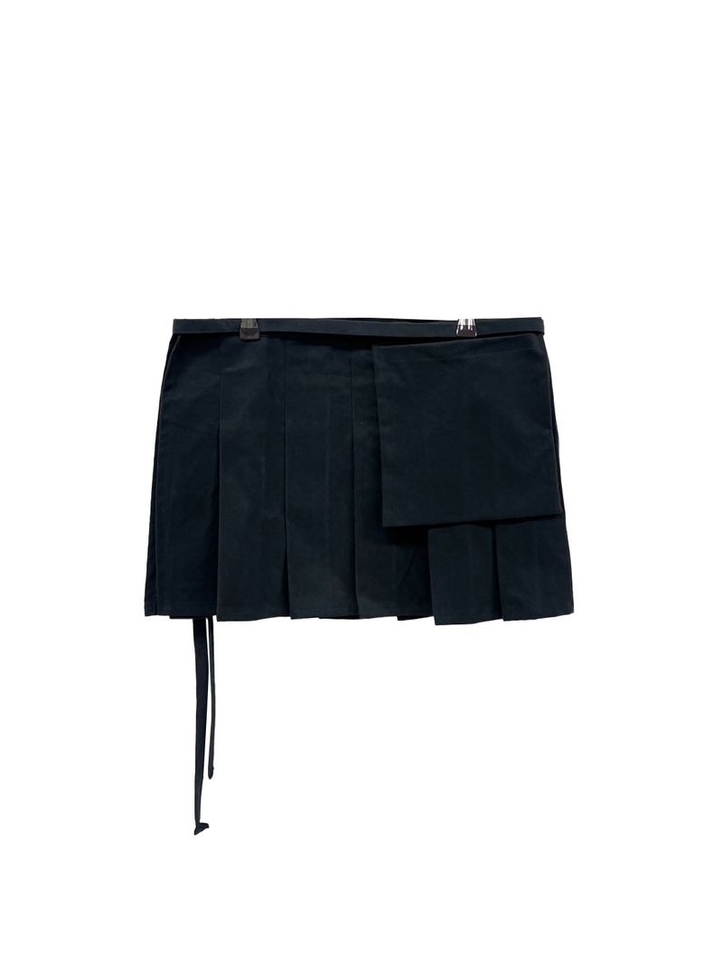 frill wrap skirt pants