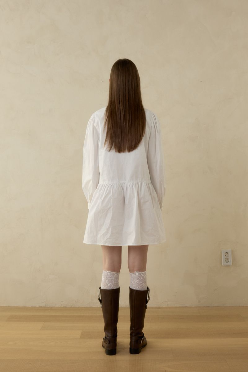 MEADOW PINTUCK RIBBON DRESS
